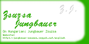 zsuzsa jungbauer business card